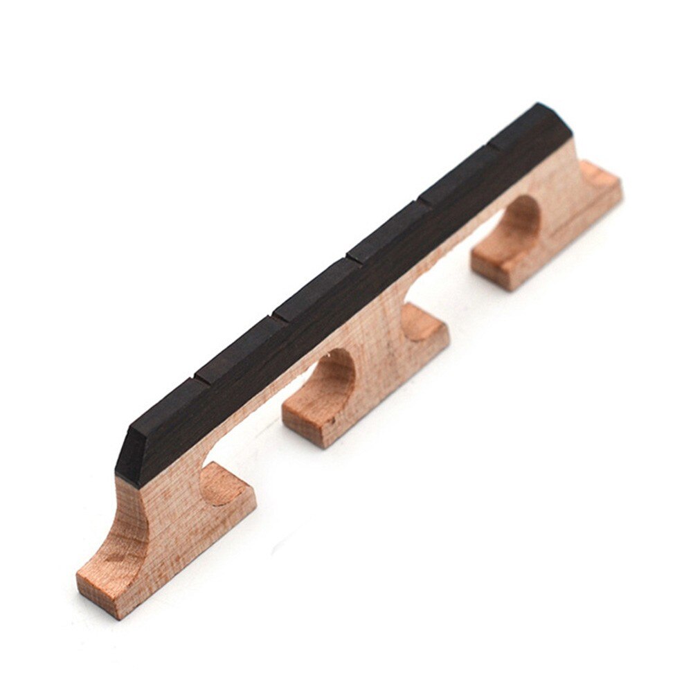 1pc Banjo Bridge Maple And Ebony 3 Footed Banjo Bridges For 4 5 6 String Musical Instrument Replacement Accessories Parts