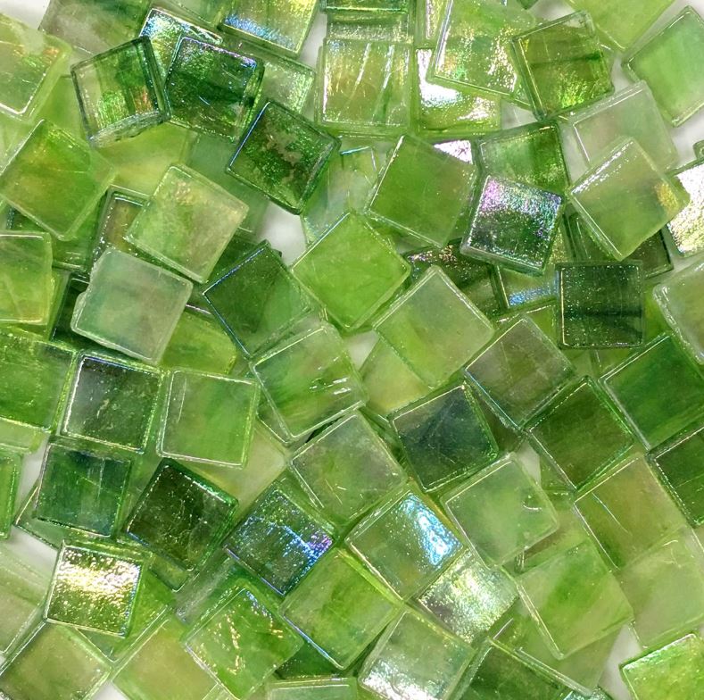 Mosaico de cristal de cuarzo para manualidades, mosaico pequeño de 15X15mm, 100g/50 Uds.: type1