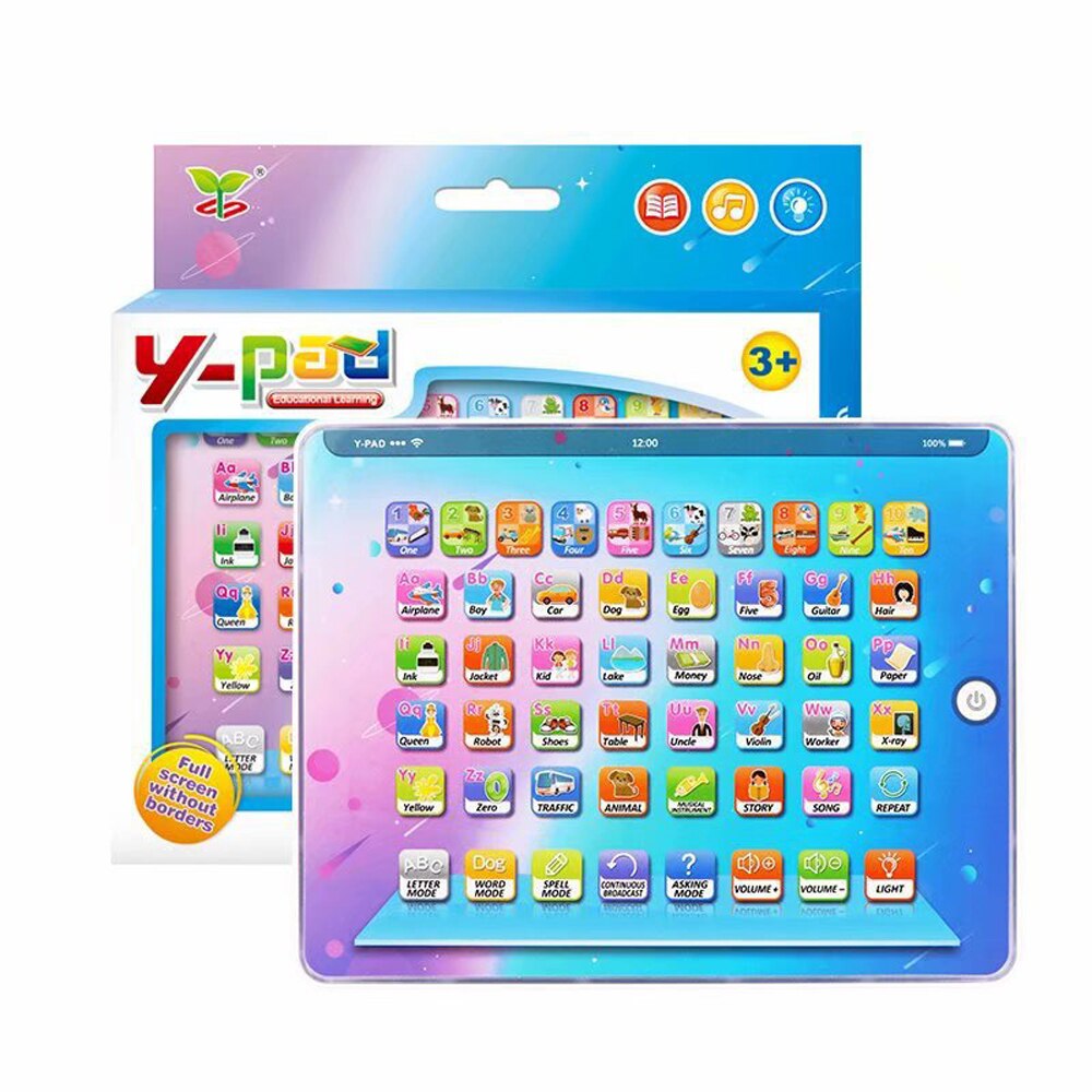 Kids English Learning Machine Toys Children Smart Tablet Point-Reading Machine Touch Voice Early Educational Toys