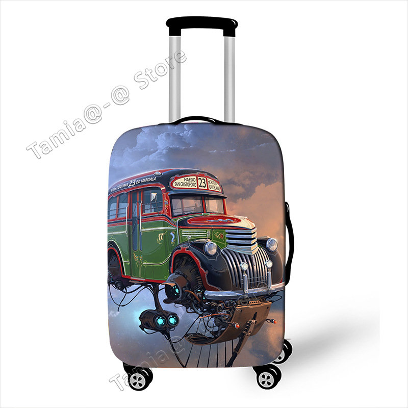 Capa protetora para mala de viagem de carro, acessórios de viagem, capa elástica contra poeira para bagagem, aplicável a mala de 18 ''-32''