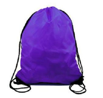 Popular Polyester Kids Drawstring Backpacks Travel Storage Shoulders Bag Beach Outdoor Sport Gym Bag Clothes Dance Shoe Bag: Purple