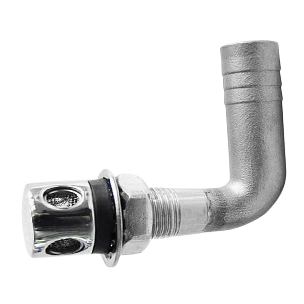 Stainless Steel Boat Marine Flush Mount Fuel Gas Tank Vent, 16mm Inside Dia