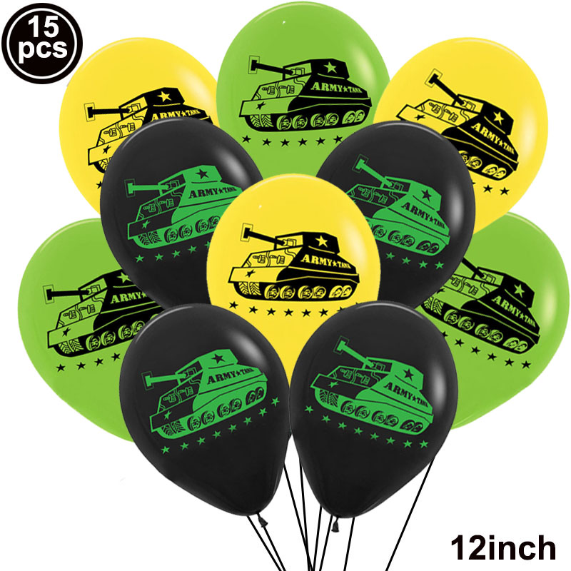 Camouflage Themafeest Decoraties Army Wegwerp Servies Cup Servetten Banners Baby Shower Kids Camo Verjaardag Feestartikelen: 15Pcs