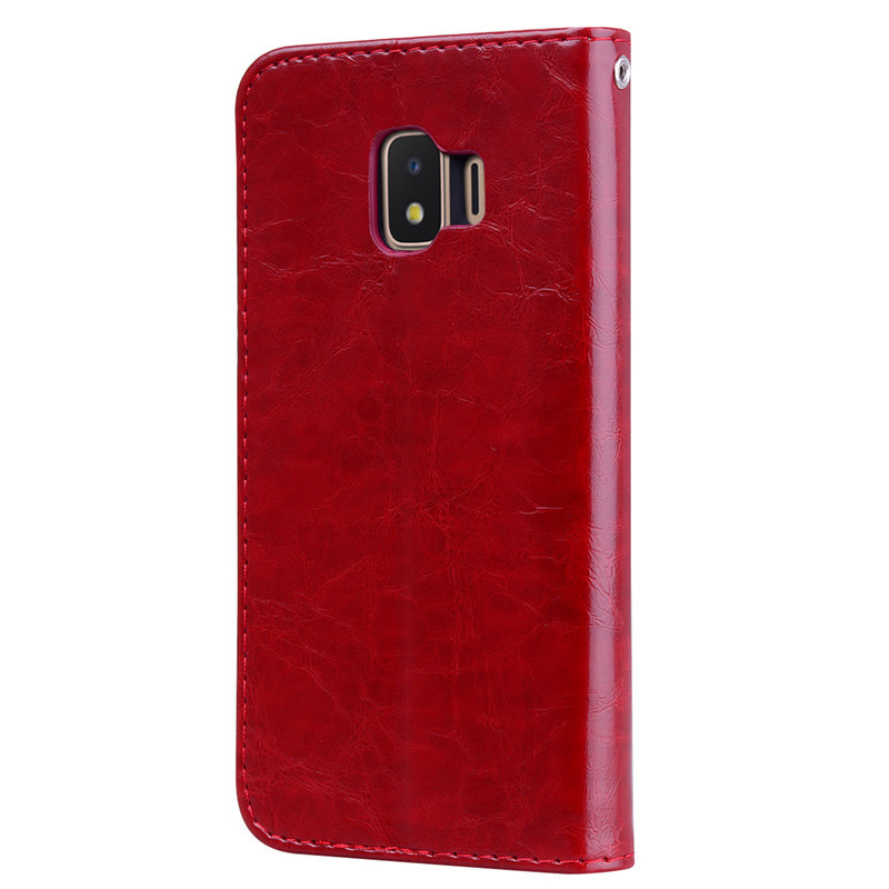 Luxury Leather Flip Case For Samsung Galaxy J2 Core Case Wallet Stand Flip Phone Case For Funda Samsung J2 Core J260F Case Coque