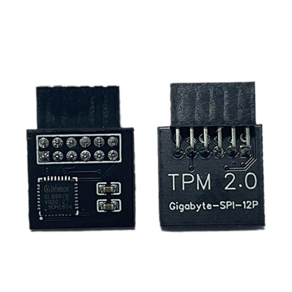 TPM 2.0 Encryption Security Module Remote Card Windows 11 Upgrade TPM2.0 Module 12 To 20pin To Support Multi-brand Motherboards