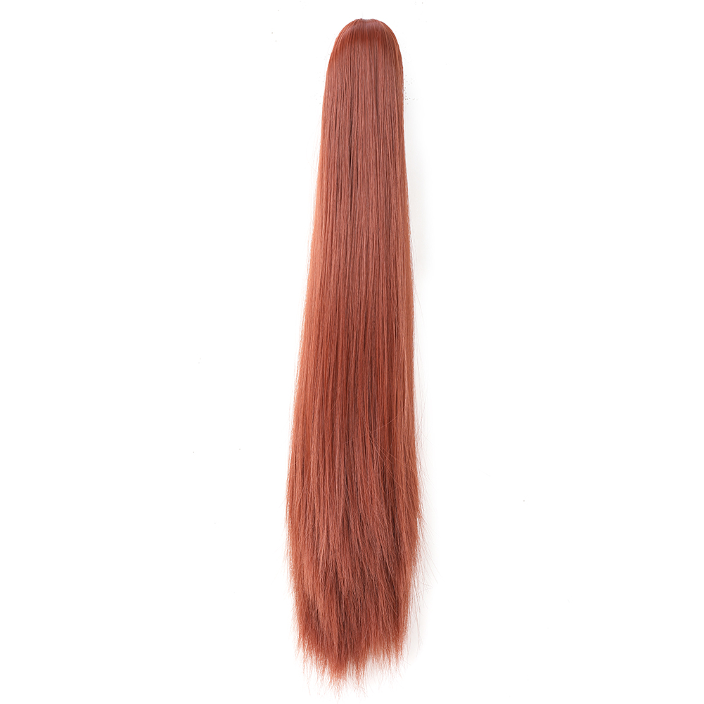 Cauda de pônei reta longa para mulheres, extensão de rabo de cavalo para meninas, cabelo sintético macio natural de alta qualidade, 20 in: #350