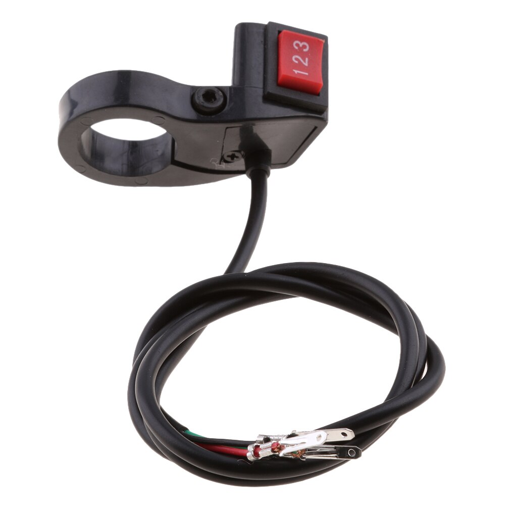 Motorcykel 7/8 ' 22mm styrkontakt elektrisk 3- trins modulomskiftersæt sport dirtbike