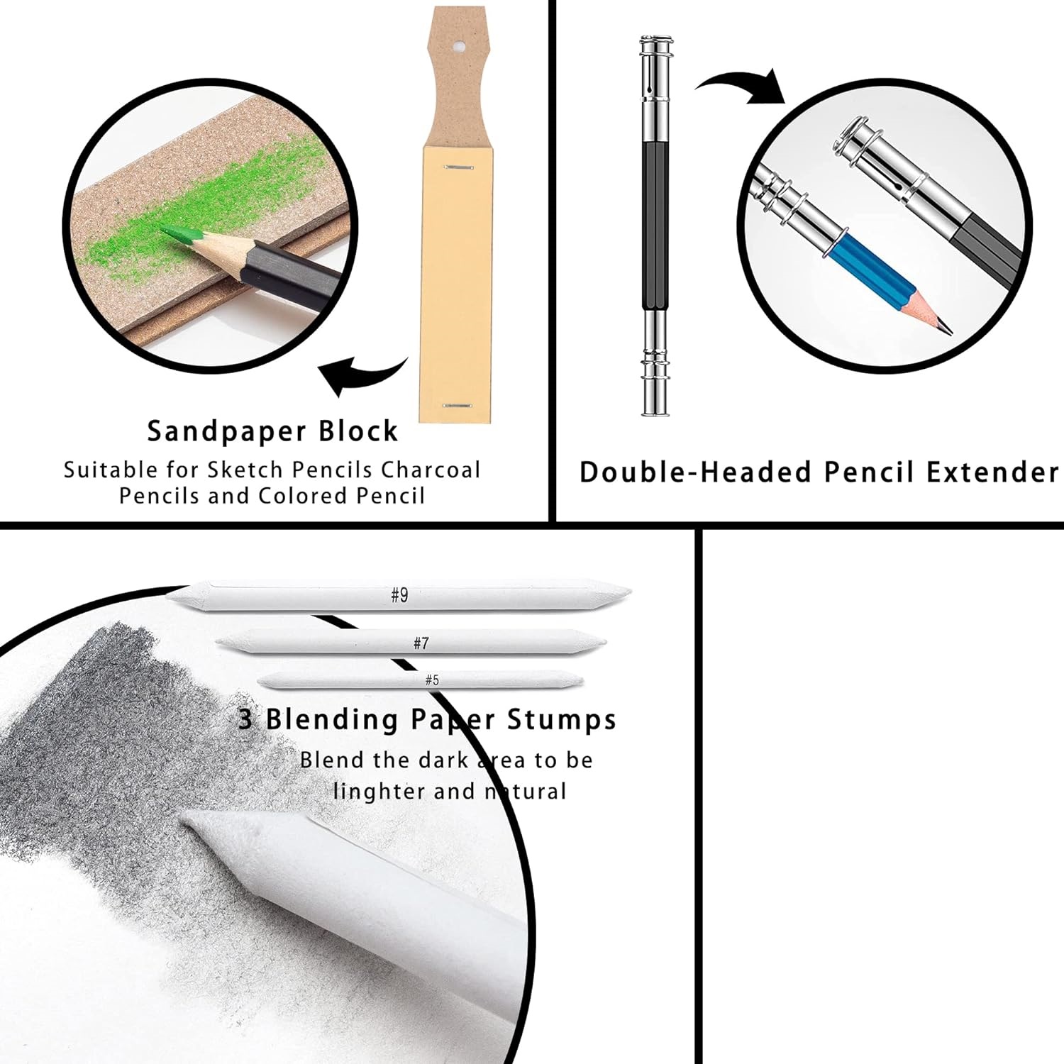 28/54/72/96/144 Pcs Drawing Sketching Coloring Set Drawing Pencils and Sketching Kit Art Tool Kit Art Supplies Set