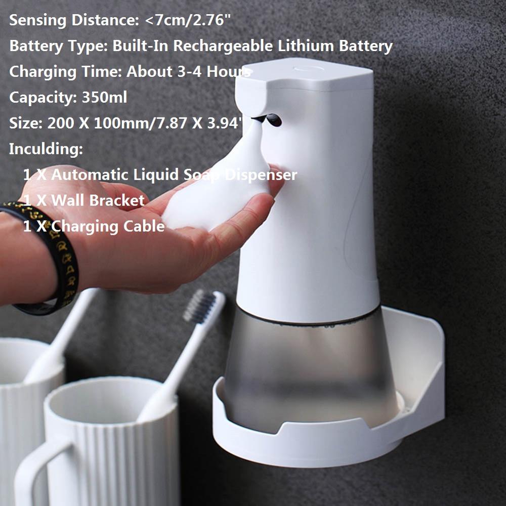 Automatic Foam Soap Dispenser Infrared Sensing Soap Dispenser Automatic Induction Soap Dispenser For Bathroom Kitchen: A