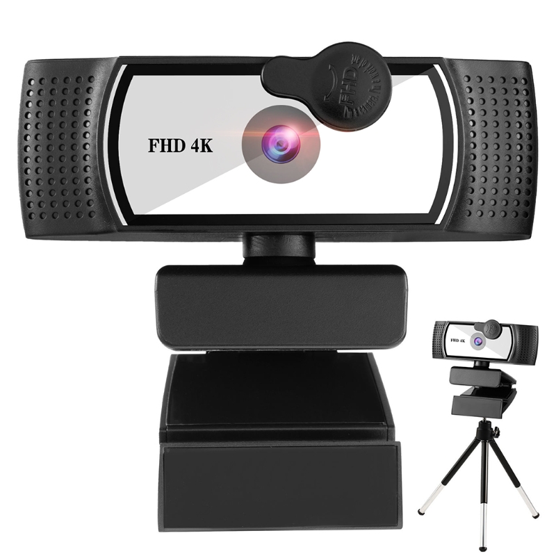 Webcam 1080 4K 2K Focus AutoFocus Web Cam USB PC Computer Microphone Desktop 360° Camera Video Widescreen Live Cam 800W: 4K