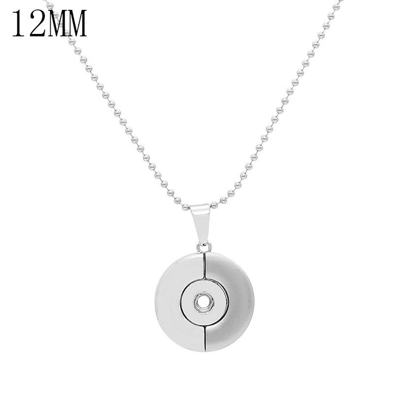 Collana con bottone a pressione 12mm gioielli fai da te KD3214: KS1275-S