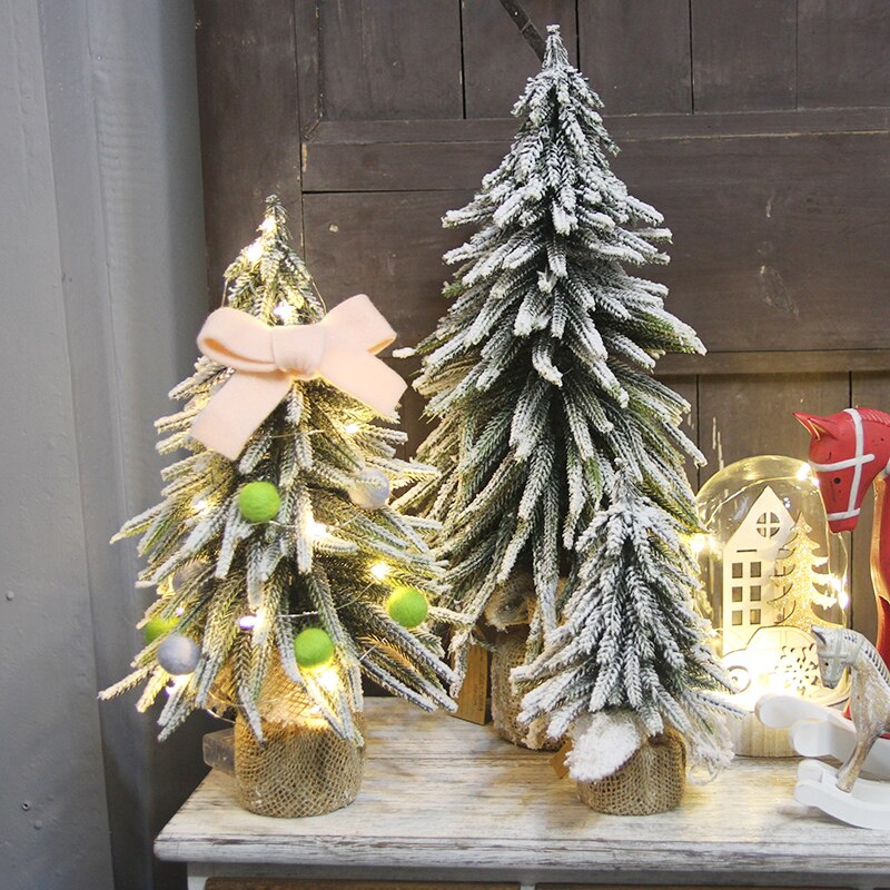 Jul kunstige mini xams træ bordplade vindue restaurant reception butik dekorationer lille arbol de navidad