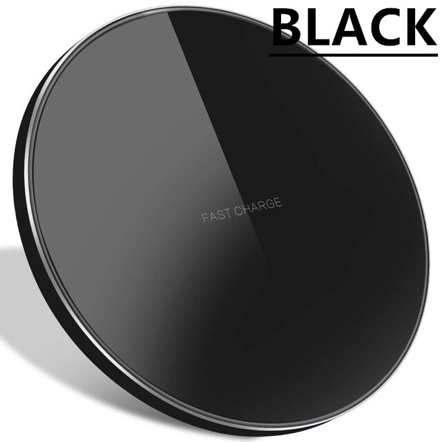 Originele Draadloze Oplader Pad Voor Lg V30s + V30 V30 + V35 G6 G7 Thinq Qi Chargeur Inductie (Nouvelle versie) voor Iphone X 8 Plus: black