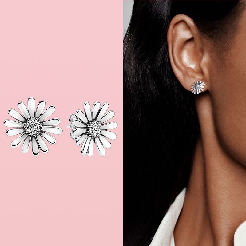 Sllaiss Drop Oorbellen gemaakt met Parel 925 Sterling Zilver Dangle Oorbellen voor Vrouwen Vergulde Oorbellen Lange Ketting Vlinder Sluiting