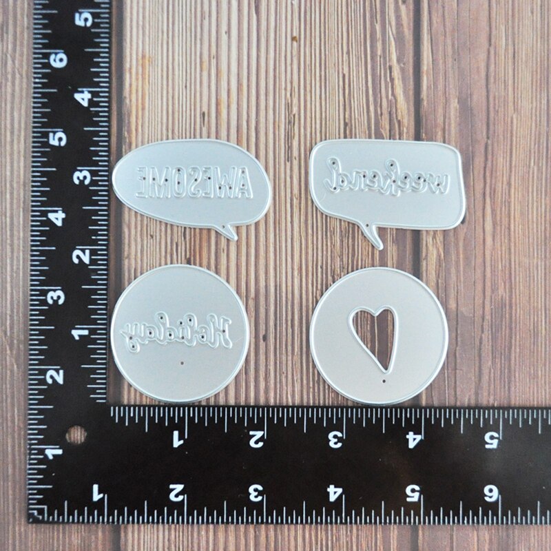 Happymems tags metal skære dies scrapbooking diy papir håndværk etiket dør til bryllup dekoration kærlighed die cut