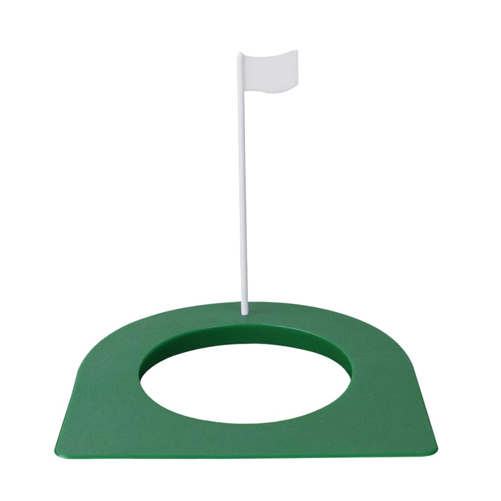 Indoor Outdoor Golf Putting Practice Cup Training Hole with Flag Golfer