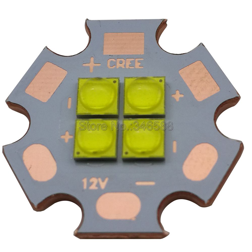 3V / 6V / 12V Cree XPG3 XP-G3 4Chips 4LEDs 24W Cool White Neutral White Warm White Intergrated LED Emitter Chip
