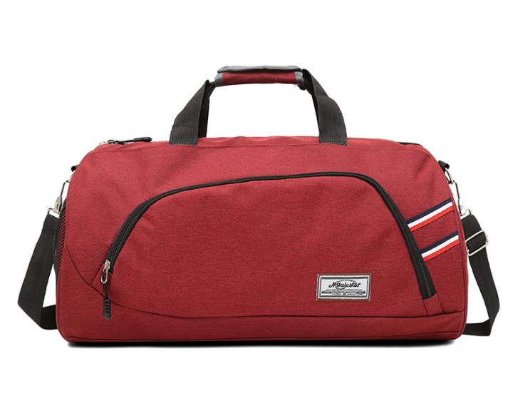 Begrænset sportstaske træning gym taske mænd kvinde fitness tasker holdbar multifunktions håndtaske udendørs sportstaske til mænd: Rød b