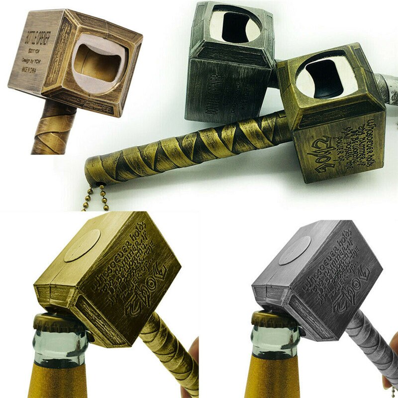 Thor's Hamer Jar Flesopener Wijn Corkscrew Shape Wrench Bier Drank Bar