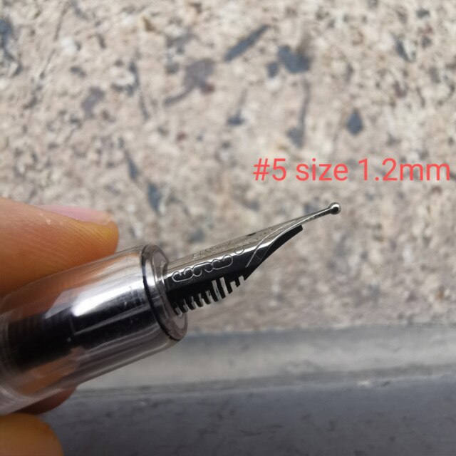Punta de pluma estilográfica redonda ancha (1,2mm) o doble ancha (1,5mm) para pulir tinta, pluma para de negocios de escritura, 1 ud.