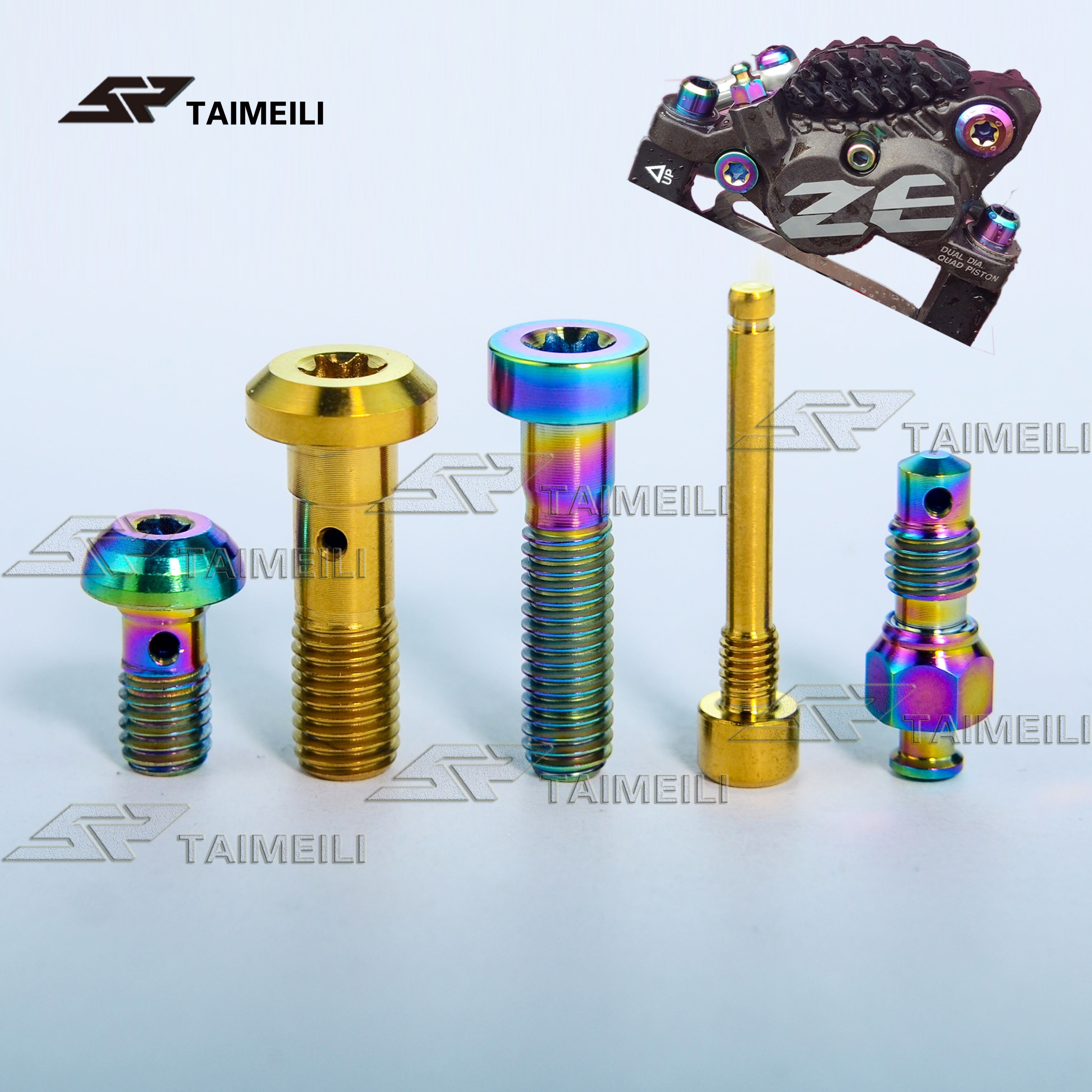 Taimeili titanlegeringsskrue shimano  m8020 bremsenivå zee reparasjonsskrue