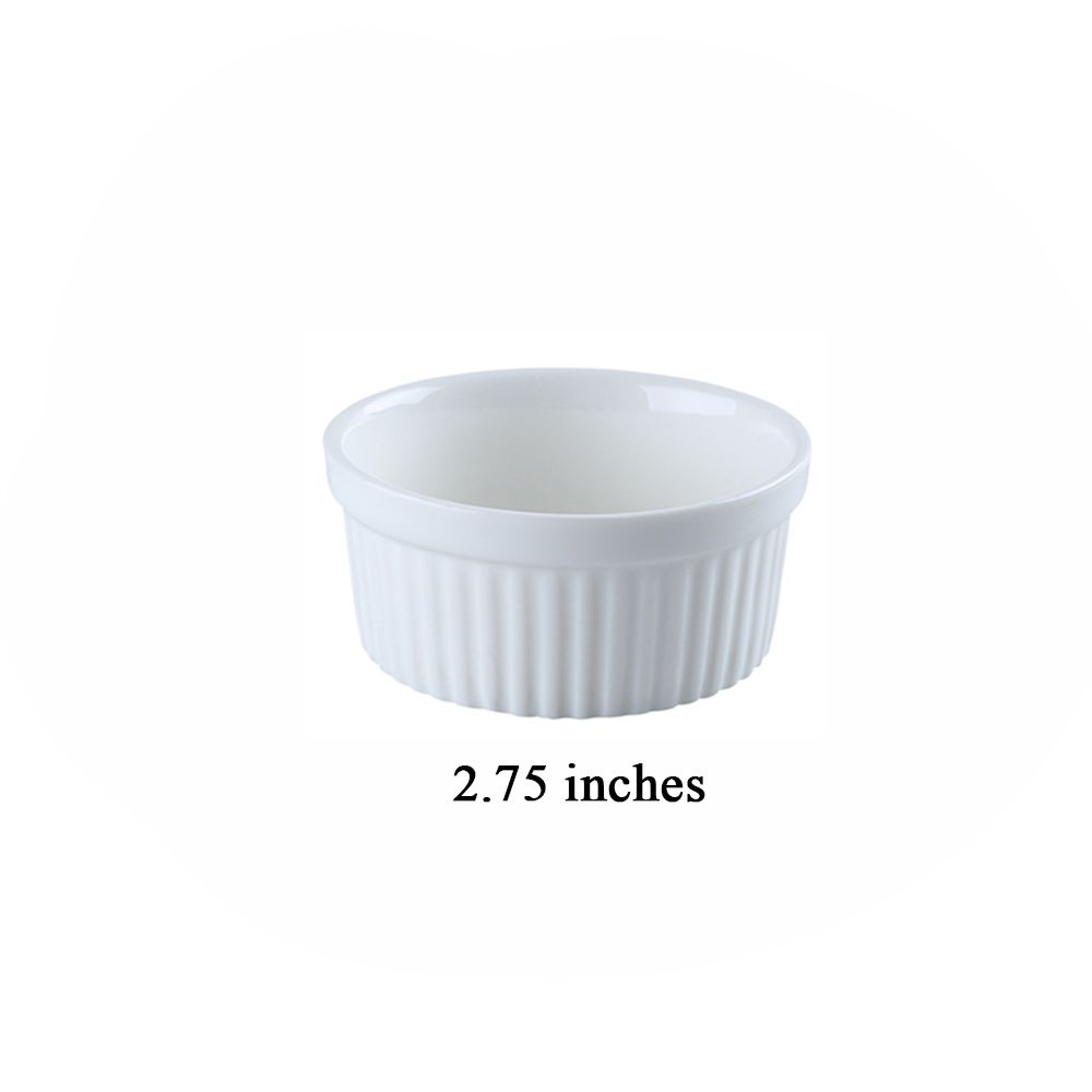 Bowls Cake Bowl Dessert Bowl Baking Cup Baked Pudding Pudding Cup Pudding Contest Ceramics Bowls: 2.75 inches
