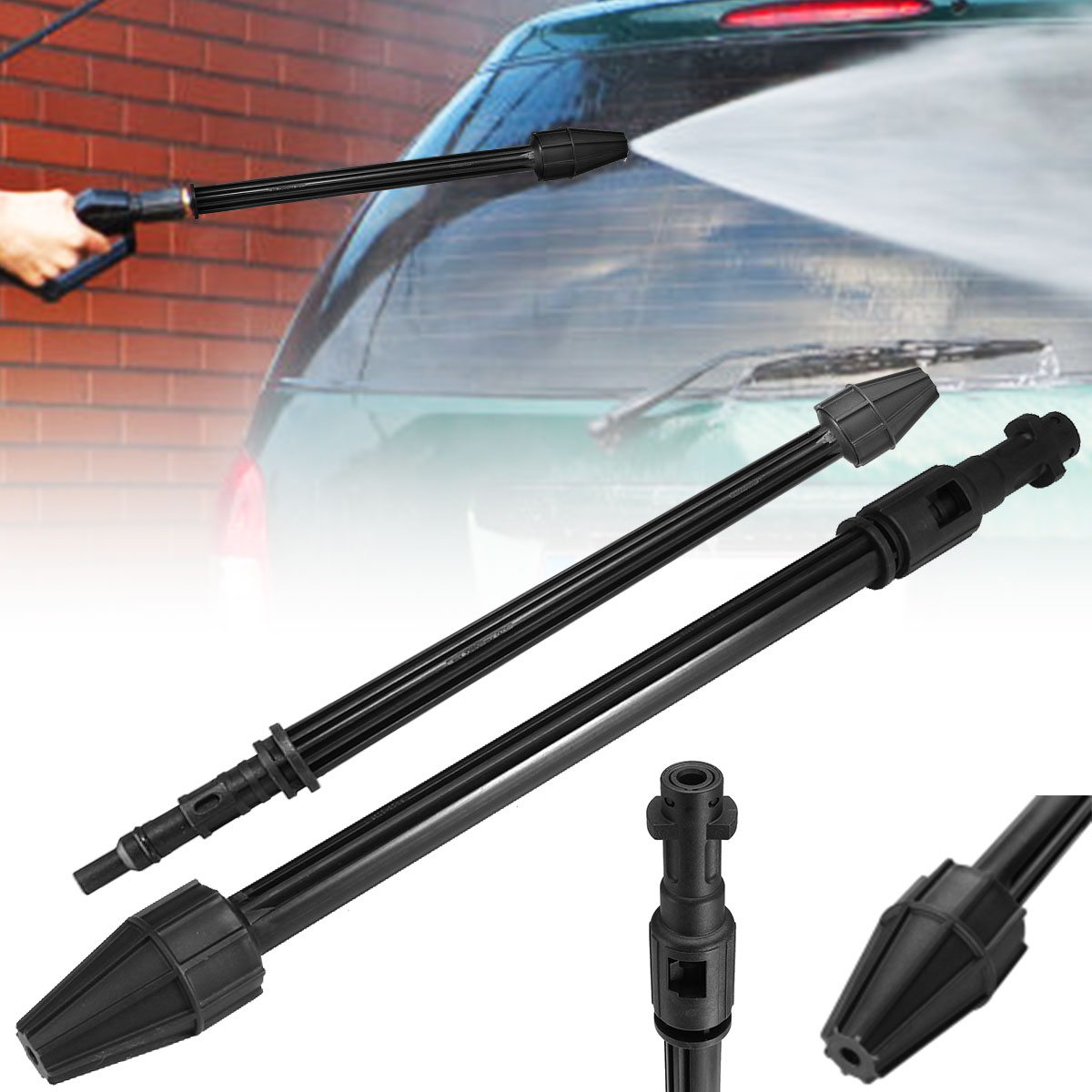 Pressure Washer Wand Tip Car Washer Rotating Turbo Lance Nozzle Tip for Karcher K2 K3 K4 High Pressure Washers