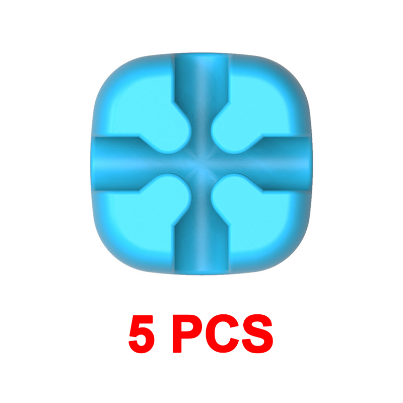 ORICO Cable Organizer Colorful Stand Protector Cord Storage Silicone Cable Organizer Desktop Organizer Cable Management Tape: green