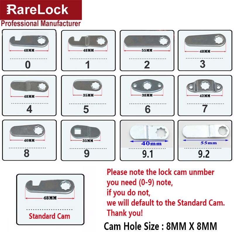 Cam Lock for Power Tool Cabinet Wardrobe Dressing Case Box Cupboard Gym Locker Mailbox Furniture Hardware Rarelock MMS243 C