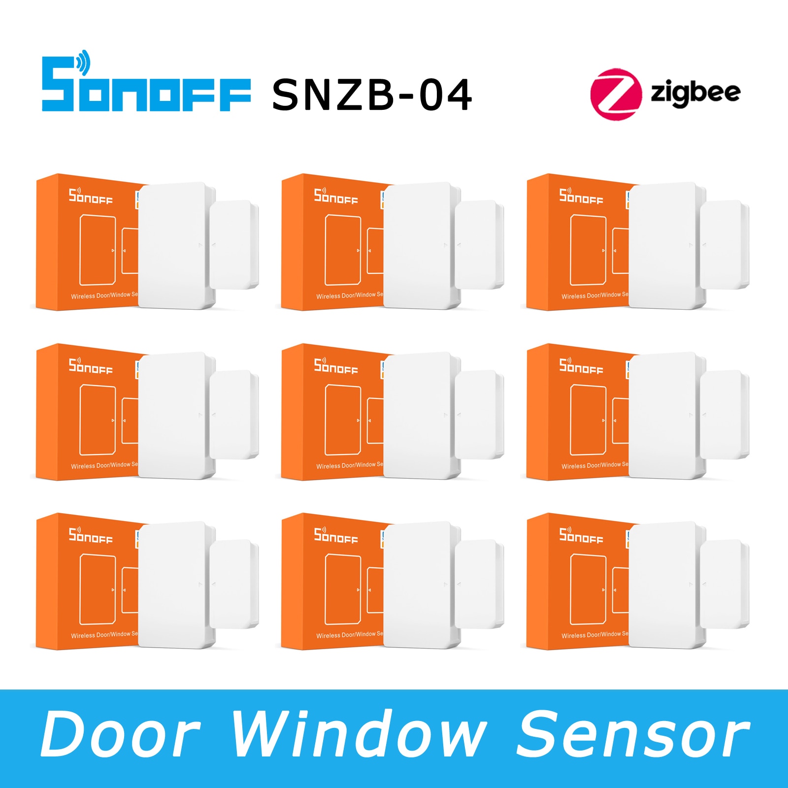 SONOFF Zigbee Tür Fenster Sensor SNZB 04, Arbeit Mit SONOFF ZBBridge Zigbee Brücke, Zuhause Assistent über Zigbee2mqtt