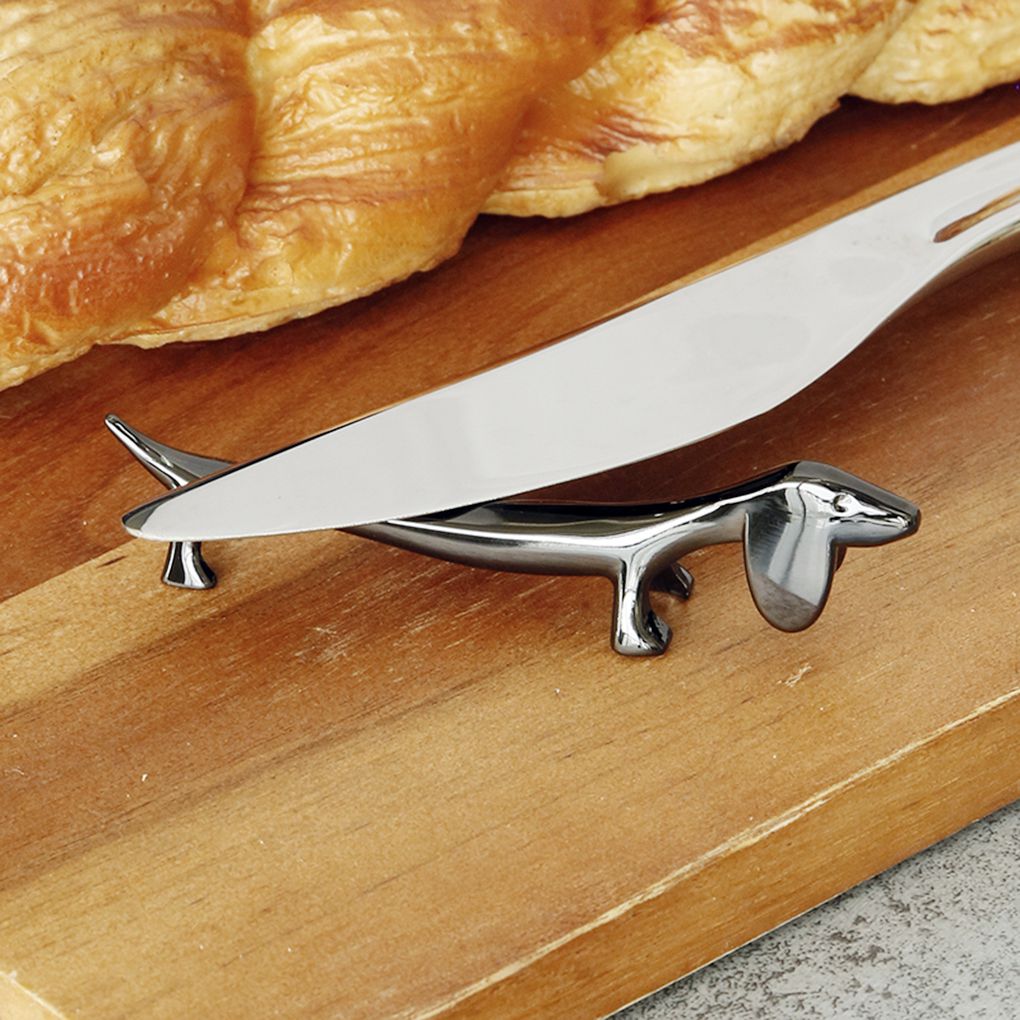2 stk bordservice spisepinde holder zink legering ske gaffel stativ rack tegneserie til køkken spisning