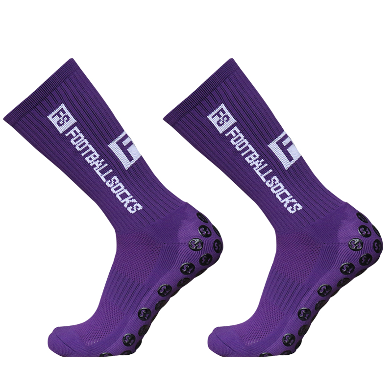 Sports Anti Slip Soccer Socks Cotton Football Men Grip Socks calcetas antideslizantes de futbol: Yellow
