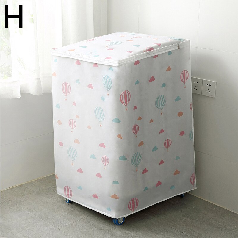 Dust Proof Cover Washing Machine Cover Waterproof Case Washing Machine Protective Dust Jacket Zipper Front/Top Open: H
