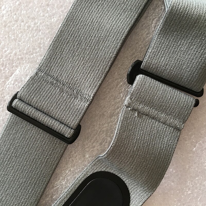 Heart Rate Monitor Band Replacement Soft Chest Strap Belt work with Polar Garmin Wahoo Bryton Geonaute Transmitters, Grey