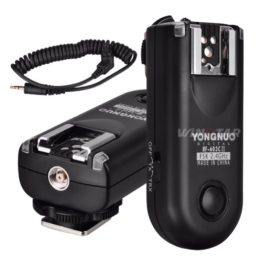 YONGNUO RF-603 II C1 Radio inalámbrico, disparador de Flash remoto para Canon 1100D 1000D 600D 700D 650D 100D 550D 500D 450D 400D 350D 300D: RF603II-C3