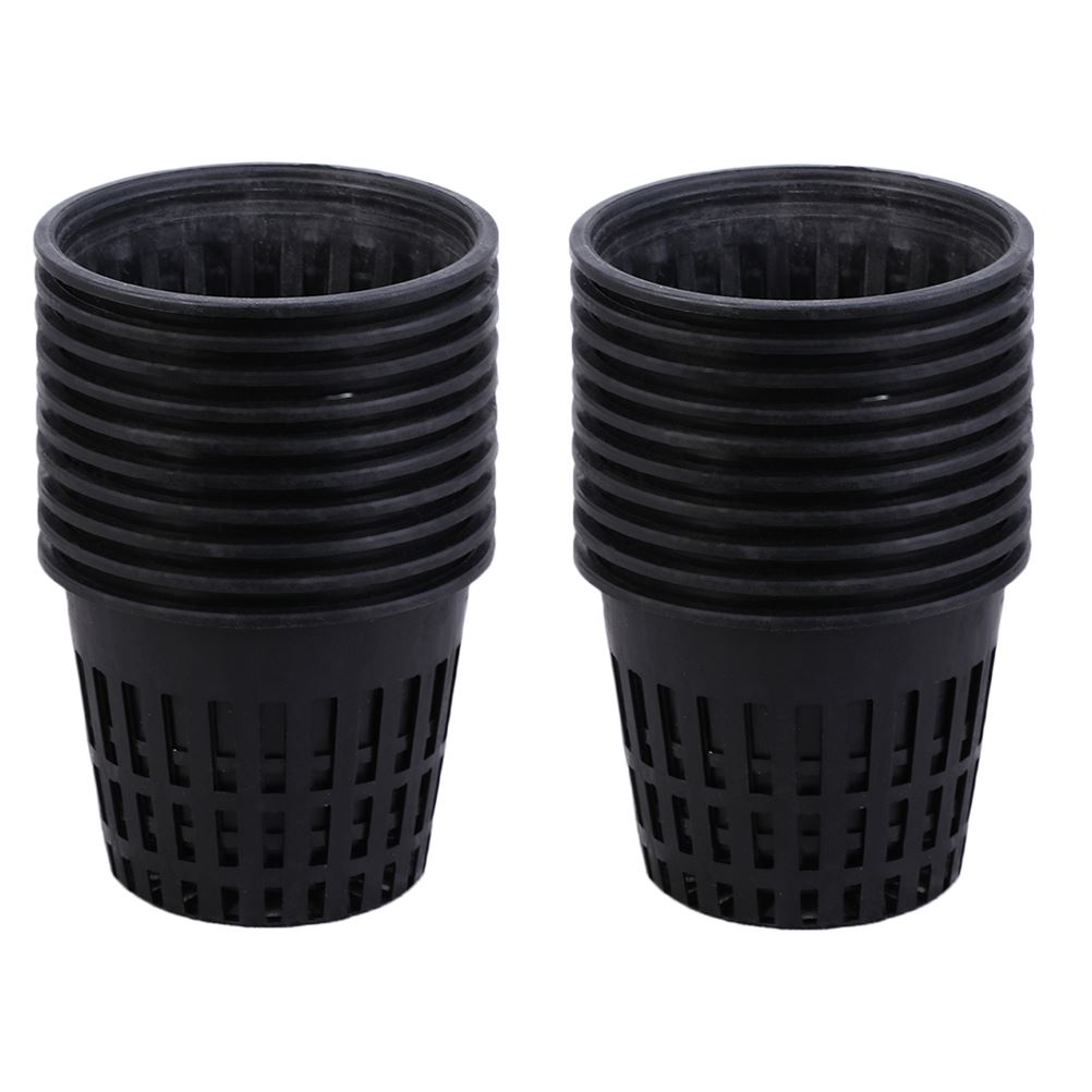20pcs Hydroponic Container Orchid Pot Slotted Mesh Pot Nursery Pots Hydroponic Baskets Plant Grow Cup