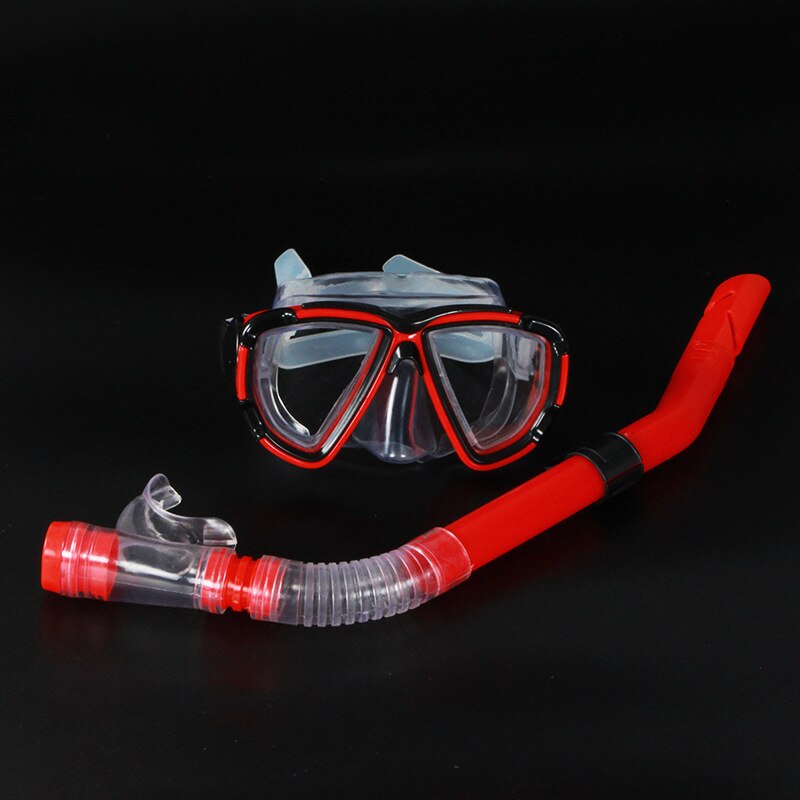 Snorkeling Mask Snorkel Tube Set Diving Mask Anti-Fog Swimming Diving Goggles Snorkel Tube Water Sports Snorkels