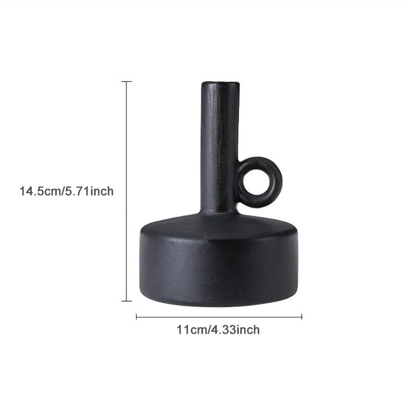 Scandinavische Stijl Geometrische Keramische Vaas Ornamenten Woonkamer Desktop Bloemstuk Container Bruiloft Vaas Voor Tafel Decoratie: H