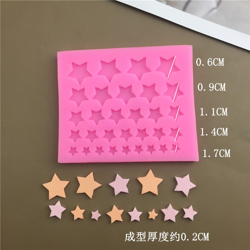 Baking Mold Cake Dessert Table Small Edge Triangular Star Circular Heart-shaped Chocolate Flip Sugar Silicone Grinding Tool: Chocolate