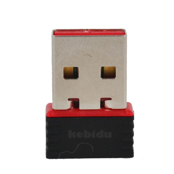 Kebidu 150mbps mini placa de rede sem fio usb wifi lan adaptador 802.11n/g/b wifi adaptadores antena para computador pc venda quente