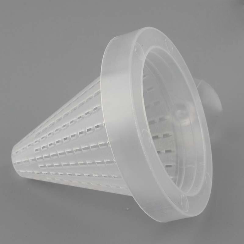 1pc akvarium akvarium plast vatten loppor tratt kon kopp matningsring nematod kopp blod bugg kopp trattmatare med sugkoppar: Vit