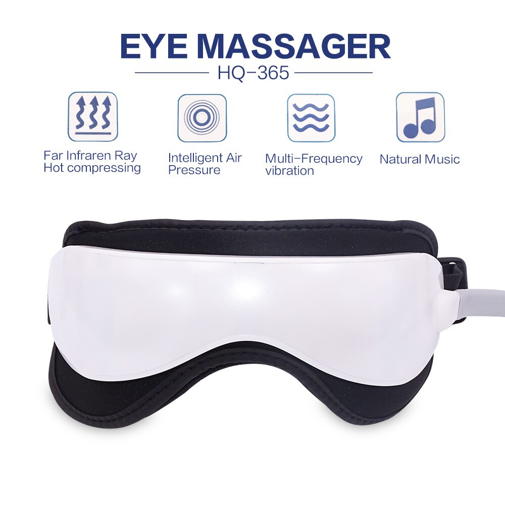 Elektrische Eye Massager Trillingen Slaapmasker Oogbescherming Ver Infrarood Bril Met Muziek Gezondheid En Schoonheid Anti Rimpel