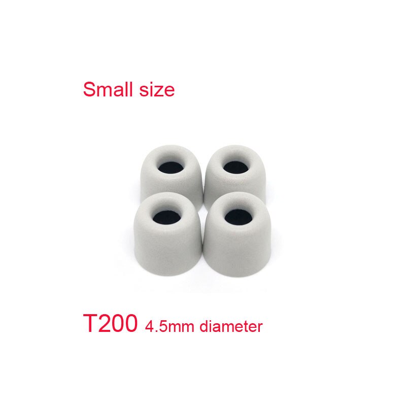 ANJIRUI T200 (LMS) caliber Ear Pads Memory Foam tips Sponge T200 ear pads cotton for in ear headphone C set Headsets accessories: T200 S 10.06mm gray