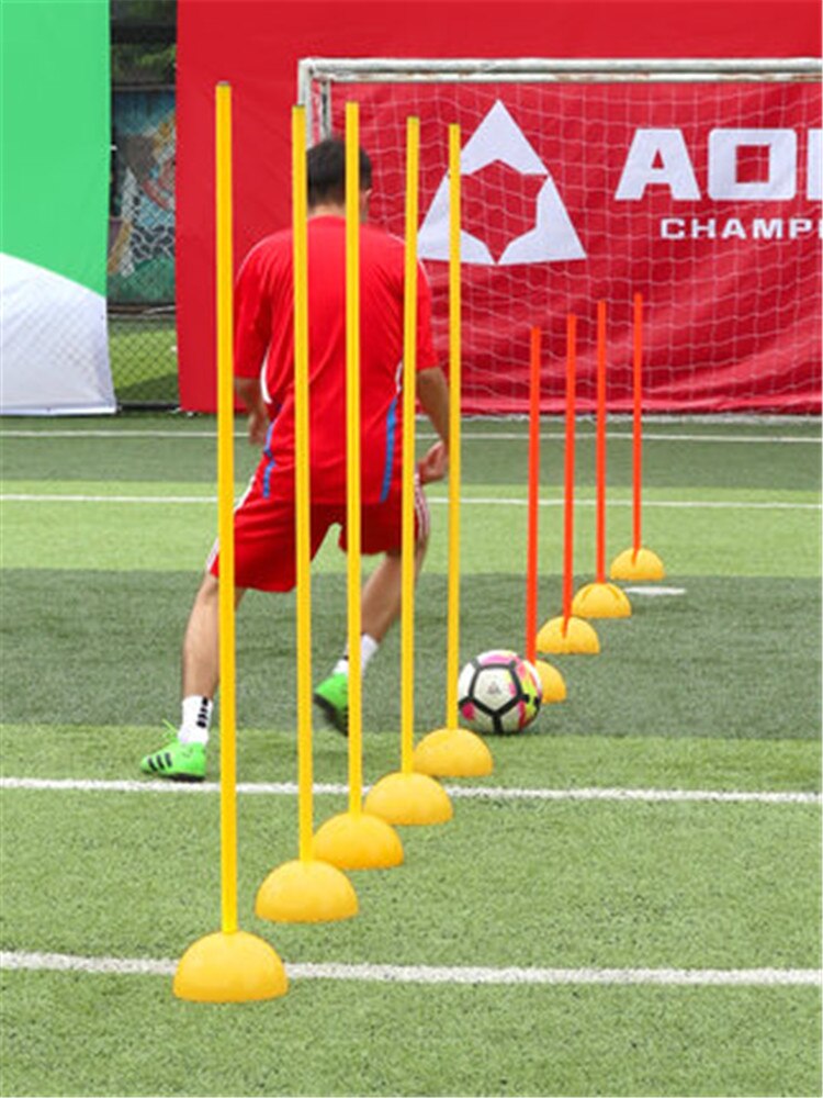 Water Injection Base Football soccer Door Pole Flag Logo Bar Training Equipment Sign Obstacle Marker Rod top