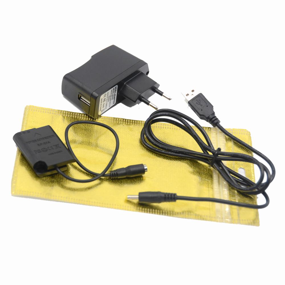 5 v 3a- adapter+usb-kabel+ep -67a ep67a dc-koblinger enel 23 en-el23 dummy-batteri til nikon coolpix  p600 p610 p900s e700 s810c- kameraer