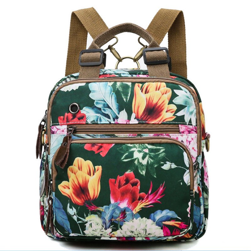 Grote Capaciteit Moeder Rugzak Multifunctionele Afdrukken Rugzak Dames Tas Waterdicht Canvas Rugzak Mochilas