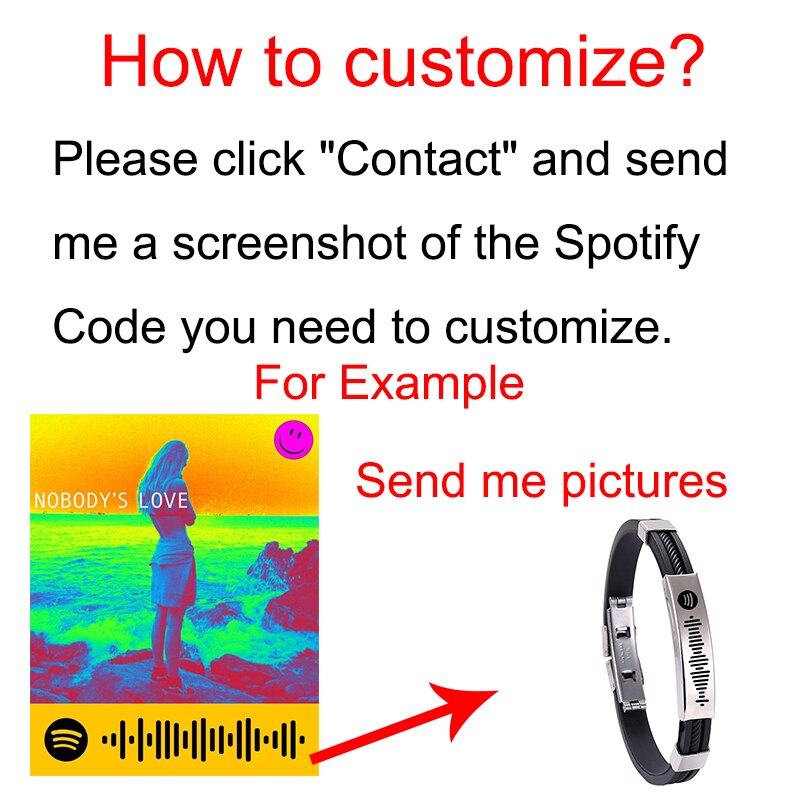 Incisione laser fai-da-te personalizzato codice di scansione codice di scansione bracciale coppia gel di silice uomo donna bracciale acciaio al titanio codice musicale
