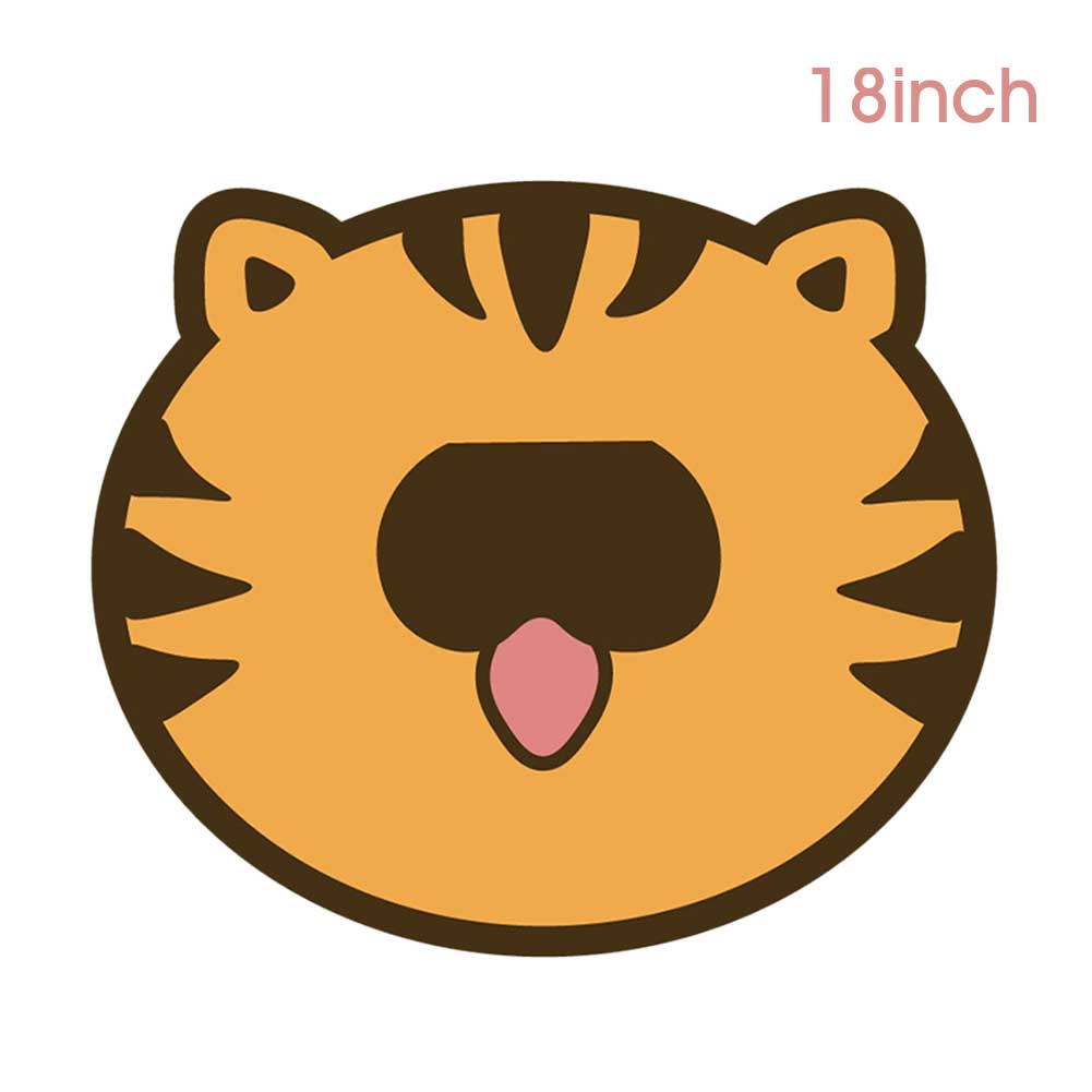 Protección para niños seguridad Anti-pellizco mano oficina con cordón protector lavable redondo dibujos animados accesorios ventilador eléctrico cubierta red: Tiger / 18inch