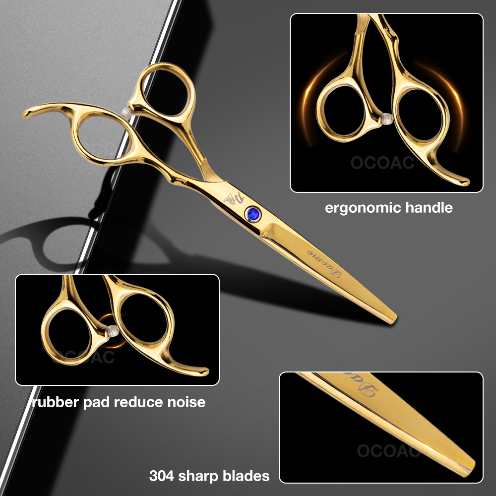 2/1pcs Hair Scissor Clipper Hairdressing Set Steel Titanium Barber Shop Electric Trimmer Men Hair Cutting Scissors