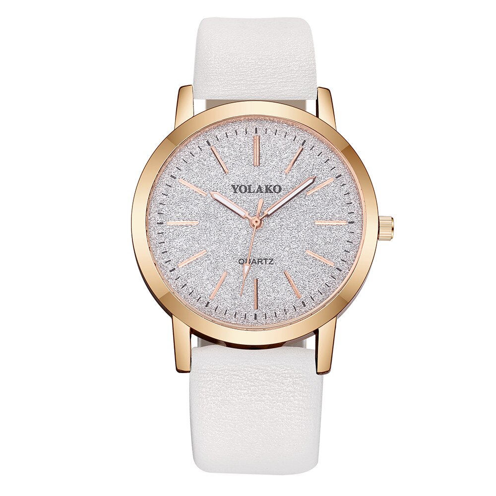 Luxe Vrouwen Horloge Lederen Band Sterrenhemel Horloge Quartz Analoog Polshorloge Vrouwen Mode Dames Klok Zegarek Damski: F